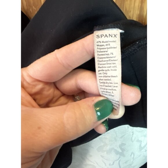 Spanx Airluxe At The Hip Pullover Women's Plus Sz 3X Sweatshirt Black Soft Cozy - Picture 10 of 10